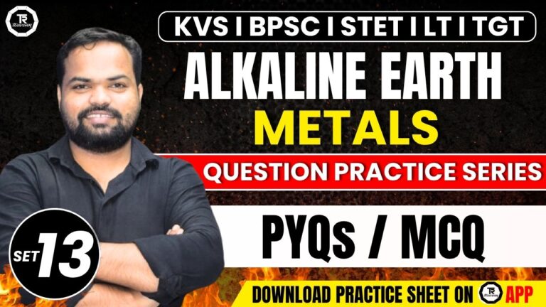 KVS PGT Chemistry: Practice Questions on Alkaline Earth Metals