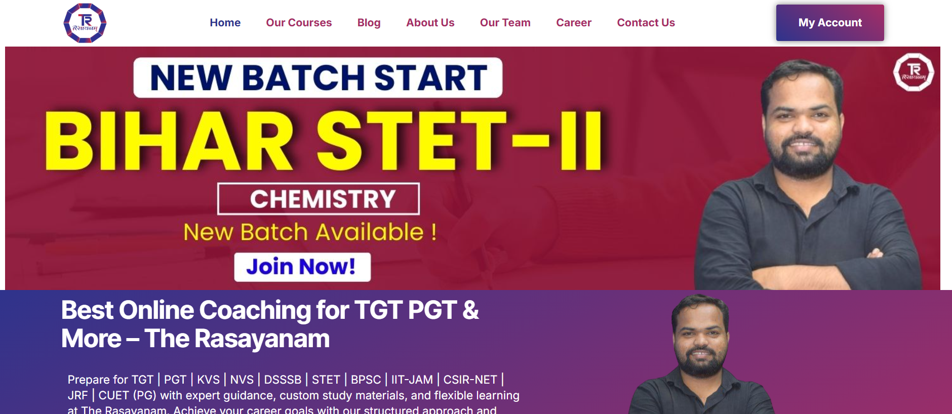 #1. The Rasayanam: Best Coaching for LT Grade Science in UP